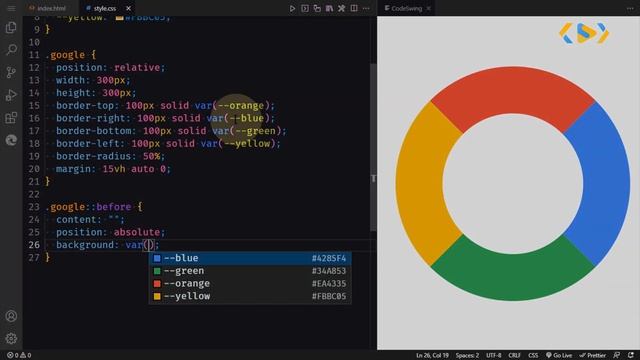CSS Google Logo - How to Design Google Logo with HTML and CSS in 4 Minutes смотреть онлайн