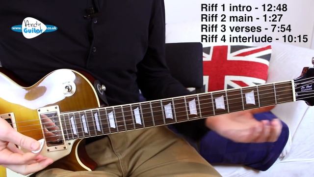 How to play SHE SELLS SANCTUARY [The Cult] Lead Guitar For Beginners смотреть онлайн