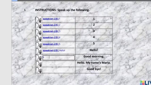 VIDEO 8/11 LIVEWORKSHEETS. Hacer una actividad de SPEAKING dentro de un ejercicio. смотреть онлайн