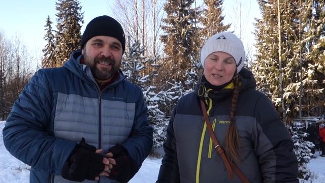 Хаски, маламуты, самоеды: соревнования по скиджорингу (лыжная гонка с собакой) смотреть онлайн