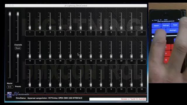 ArtnetDmxRemote for iPhone смотреть онлайн