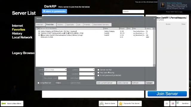 Garry's Mod Tips and Tricks - How to add IP addresses to your favorites! смотреть онлайн