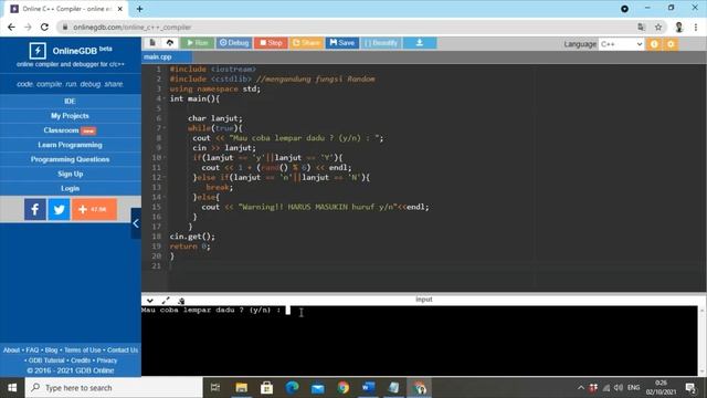 Tutorial Compiler Online - Bahasa Pemrograman C++ (Dengan Sangat Mudah) смотреть онлайн