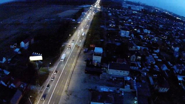 Троицк Калужское шоссе Перекресток Ночь Май 2017 смотреть онлайн