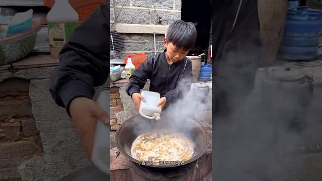 Very Good Children Cooking Vegetable At Home Very Good And Eating