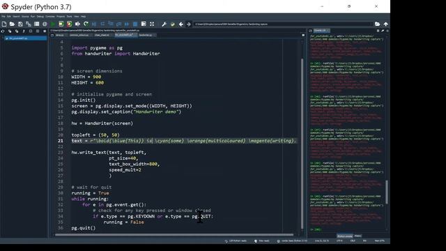 Python coding. Animate your handwriting in pygame. Part 2 смотреть онлайн