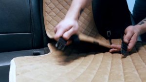 Инструкция. Установка автонакидок на задние сиденья.