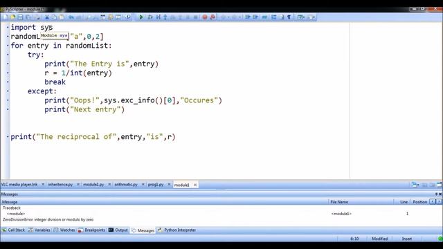 Python for beginners(Hindi) - Tutorial 12(Exception) смотреть онлайн
