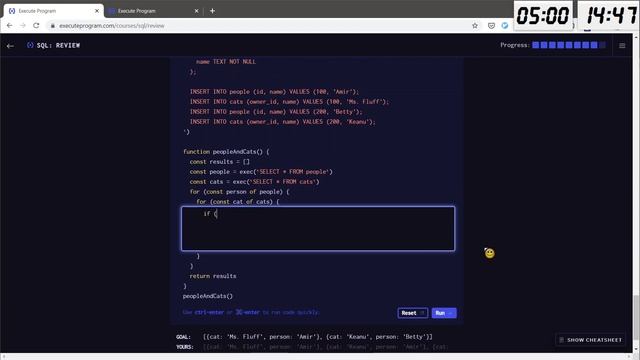 Programing Workout #148 TYPESCRIPT SQL @executeprogram SQL @w3schools смотреть онлайн
