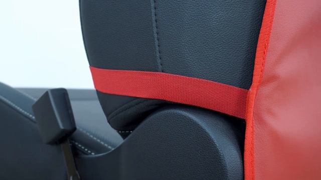 Накидка на спинку сиденья автомобиля из искусственной кожи. Цвет: красный. Промо-ролик. смотреть онлайн