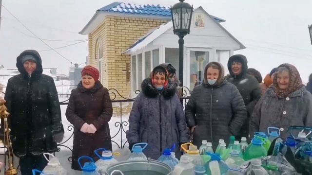 Праздник Крещение Господне на территории часовни Князя Владимира с. Войкино РТ Январь 2022 год смотреть онлайн