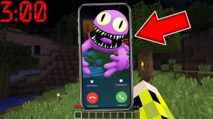 ФИОЛЕТОВЫЙ РАДУЖНЫЙ ДРУГ позвонил в 3 часа ночи в майнкрафт ! PURPLE RAINBOW FRIEND ROBLOX MINECRAFT