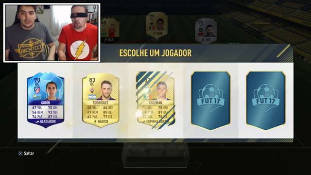 SÓ VALE BOAS ESCOLHAS ÀS CEGAS | FIFA 17 c/Tpein смотреть онлайн