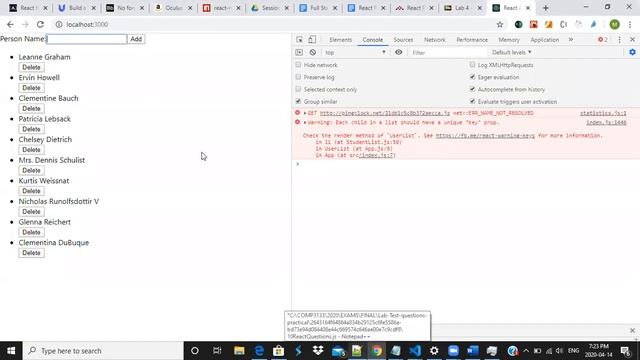 Lab Walkthrough - React Component State & Handling Events/Data смотреть онлайн