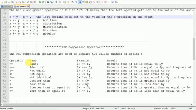 05 - Operators in php | PHP and MYSQLI for beginers | Hindi / Urdu | Yazdan Haider смотреть онлайн