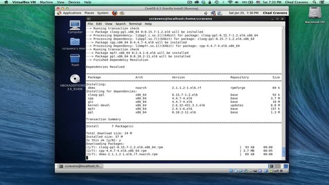 003 - CentOS 6.5 VirtualBox Snapshots and Guest Additions смотреть онлайн