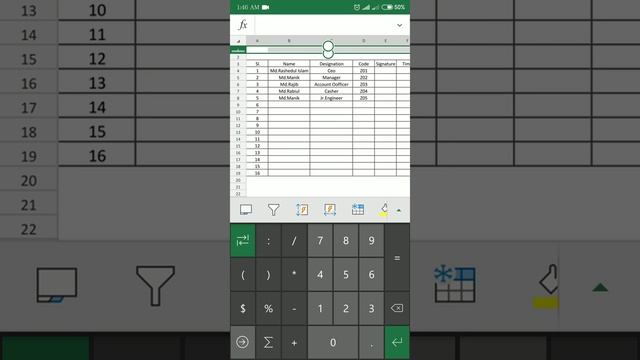 How to Create Employee Office Attendance Sheet Use Android Smart Phone Excel Sheet.mp4 смотреть онлайн