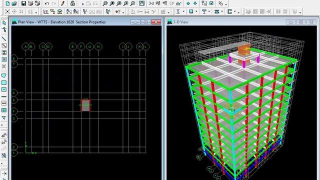 10 storied building Modeling using ETABS (modeling using existing structure) смотреть онлайн