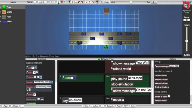 Hour of Code: Make a 3D game with AgentCubes online смотреть онлайн
