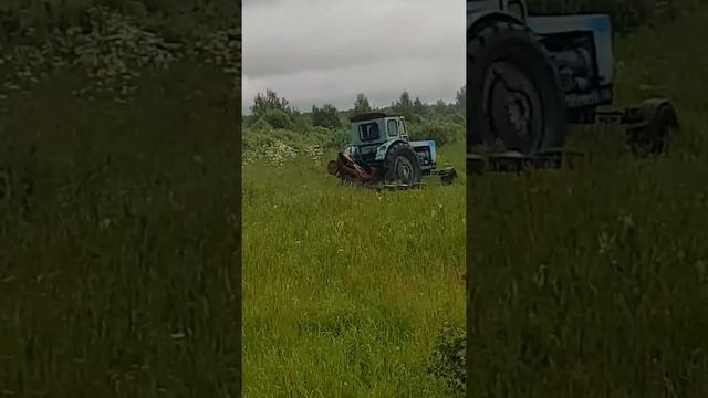 Т-40. Роторная косилка смотреть онлайн