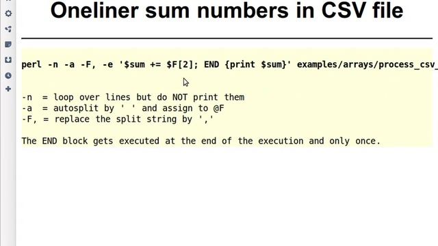 Beginner Perl Maven tutorial: 4.17 - One-liner sum of CSV смотреть онлайн