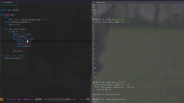 Tesla Magic Numbers in Python ;) смотреть онлайн