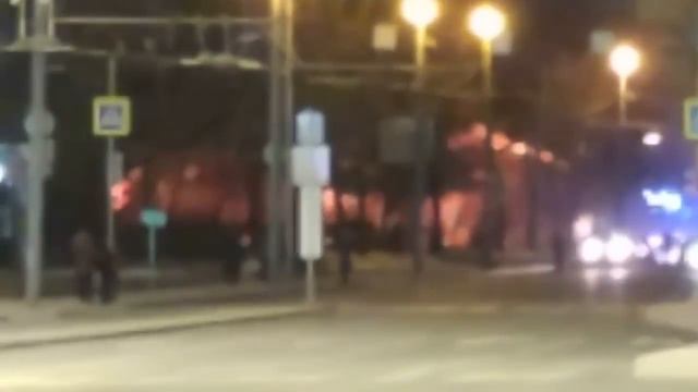 Пожар в кафе 