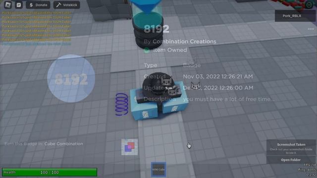 Roblox cube combination how to obtain every badge смотреть онлайн
