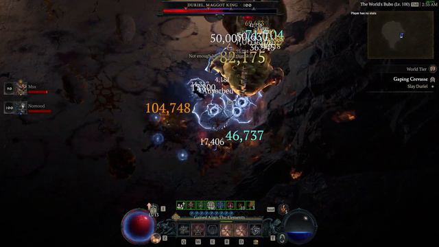 Ball Lightning Sorc vs Duriel D4 season 2 Uber boss смотреть онлайн
