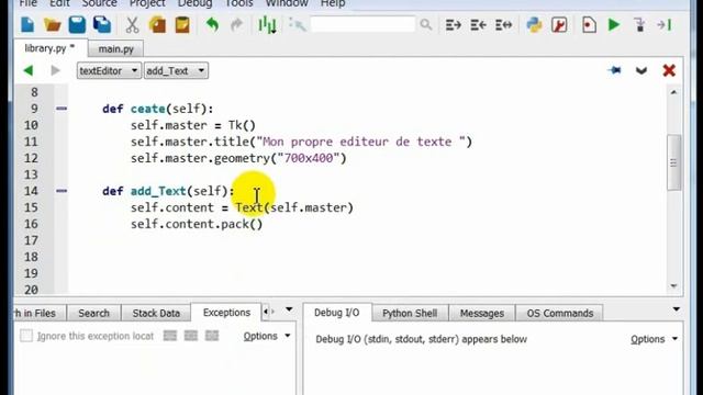 Créer Un Éditeur de Texte Avec Python Partie0 Fenêtre principale смотреть онлайн