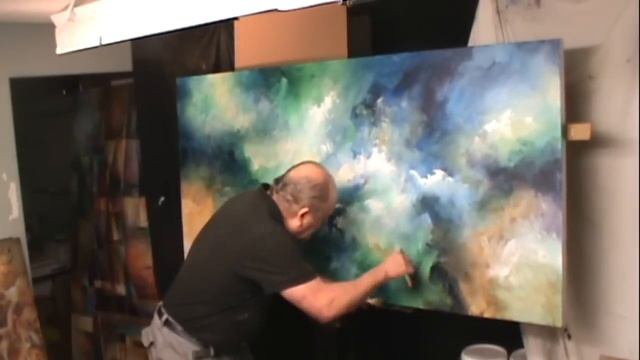 Abstract Art painting 'ETERNITY' Modern,contemporary, Mix Lang how to Demo." x 72" смотреть онлайн