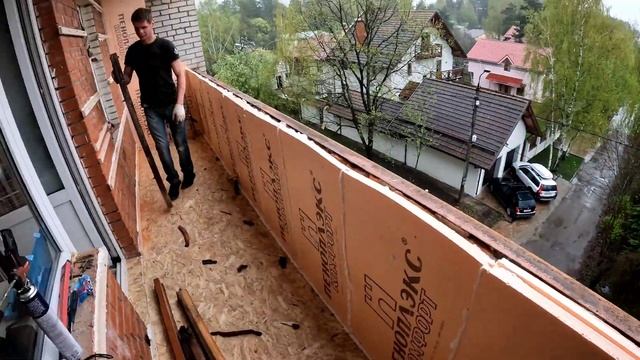 Лоджия под ключ в г.Красногорск/Теплое остекление Rehau/Отделка балкона/Мебель на лоджии/Утепление. смотреть онлайн