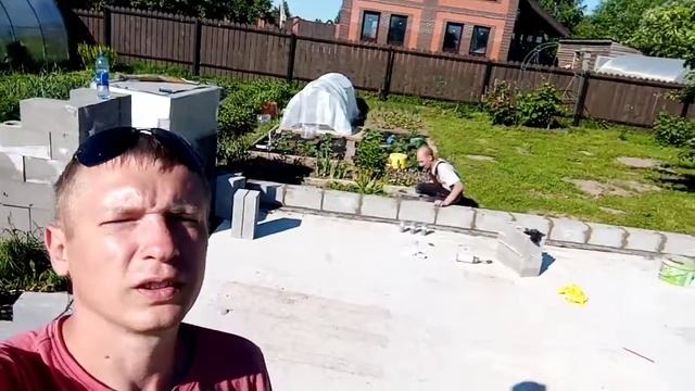 Кладка стен пескоблоками, армопояс смотреть онлайн