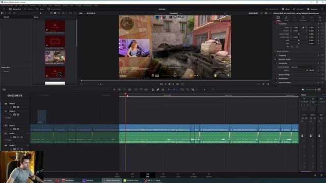 РАЗБОР РАБОЧЕГО ПРОЕКТА В DAVINCI RESOLVE 18.5 | БЫСТРЫЙ МОНТАЖ в Давинчи резолв смотреть онлайн
