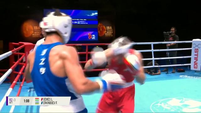 Finals (M71KG) GEMES LEVENTE (HUN) vs ERKINBOEV FAZLIDDIN (UZB) | IBA YWBChs 2022 смотреть онлайн