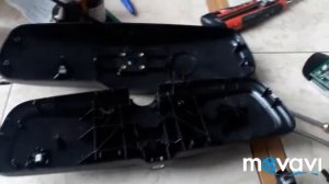 Opel Astra H установка салонного зеркала заднего вида  с функцией монитора и камера заднего вида