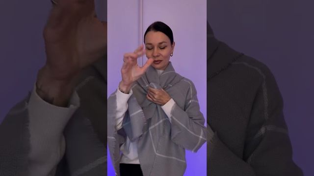 Накидка из теплого шарфа смотреть онлайн