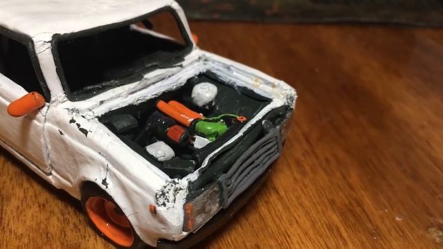 краш тест машины из пластилина, ваз 2107 смотреть онлайн