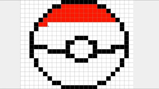 Как нарисовать ПОКЕБОЛ по клеточкам смотреть онлайн