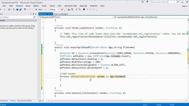 How To Export Datagridview To PDF In C# Windows Application