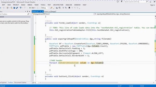 How to Export Datagridview to PDF in C# Windows Application
