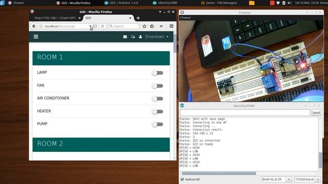 GIO Relay Control = ESP8266 + Bootstrap смотреть онлайн