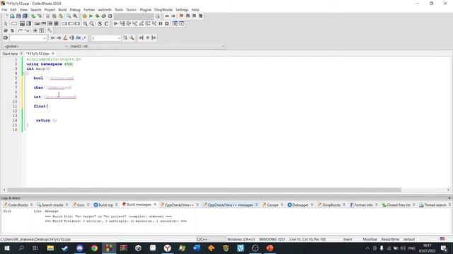 Основы C++ # 1 Введение.Типы данных смотреть онлайн