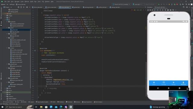 Flutter - Trippo Ride Sharing App (Uber Clone) - Adding Google Map in our Drivers App [Part-10] смотреть онлайн
