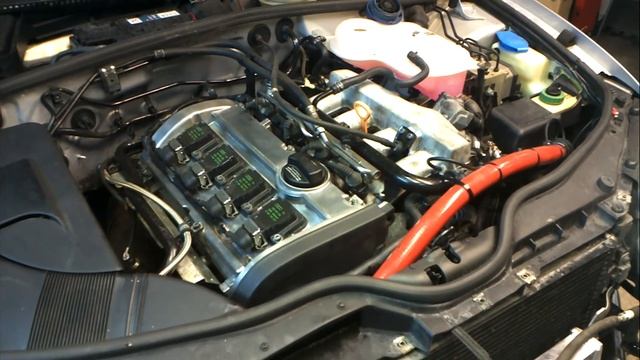 Passat 1.8t AEB first starup with new head смотреть онлайн