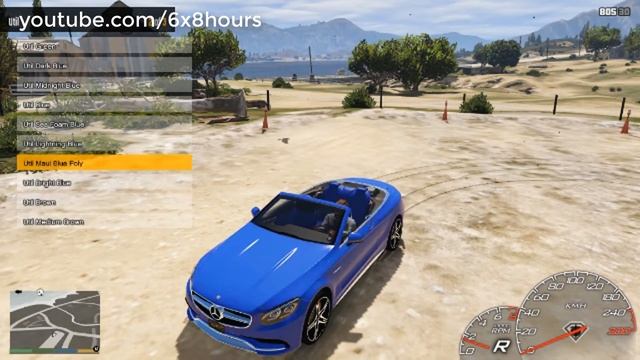 GTA 5 Mercedes S63 AMG Cabriolet смотреть онлайн