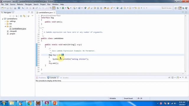 Lambda expression example without parameter | Lambda expression in Java | Java Lambda expressions смотреть онлайн