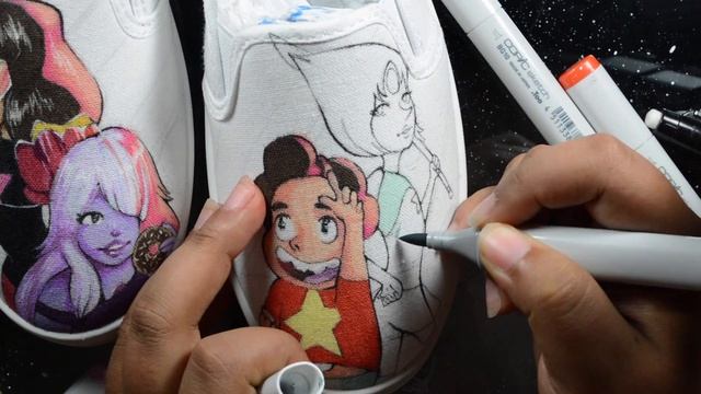 STEVEN UNIVERSE CUSTOM SHOES w/ Copic Marker!! смотреть онлайн