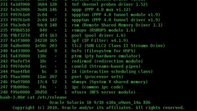 Solaris - system info смотреть онлайн