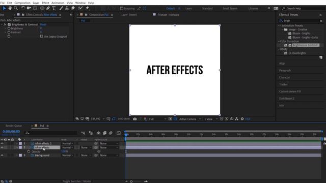 Интерфейс программы After Effects. Курс по анимации. смотреть онлайн